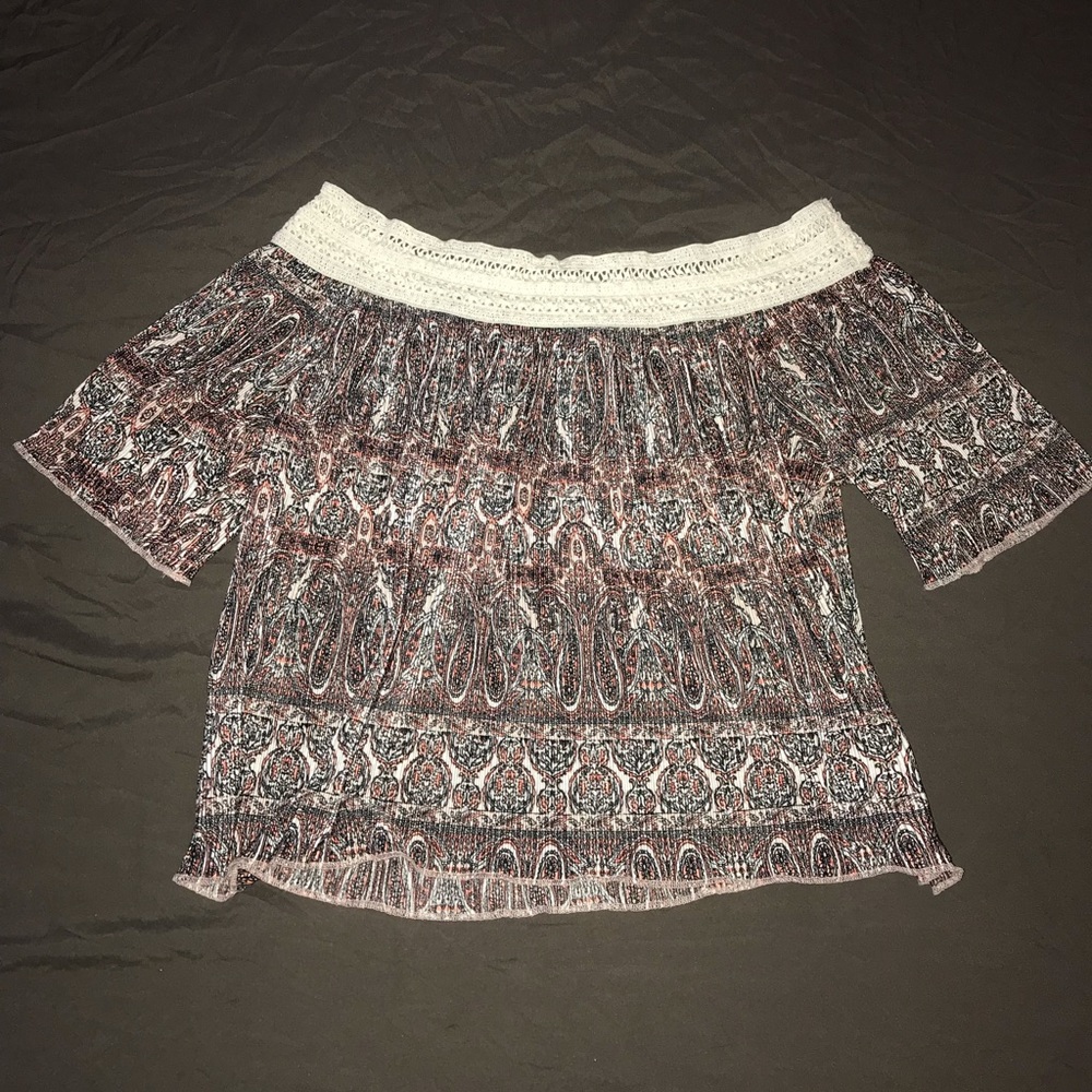 Off the shoulder shirt